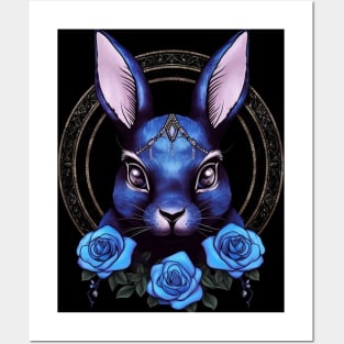 Blue Rabbit Posters and Art